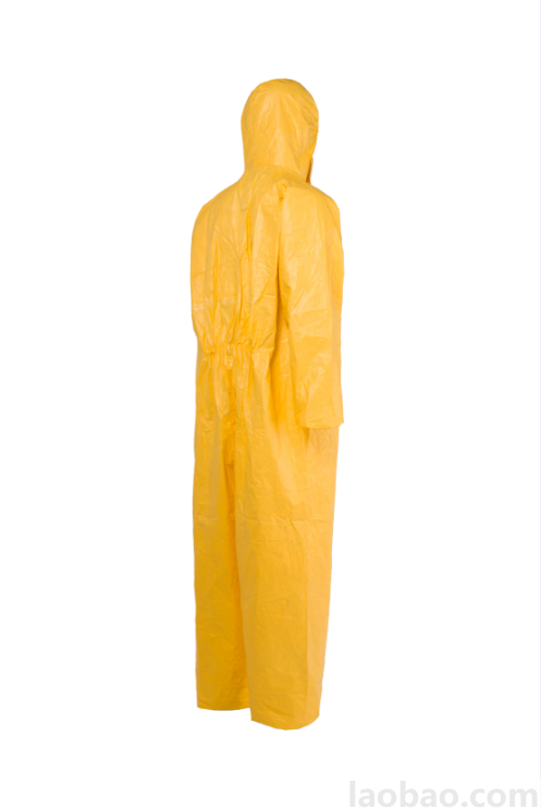 杜邦Tychem® 2000 TC198T YL帶帽連體服 縫線加貼膠條 黃色